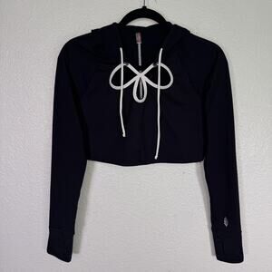 Free People Hoodie Womens Small Crop Long Sleeve Yoga Activewear FP Movement